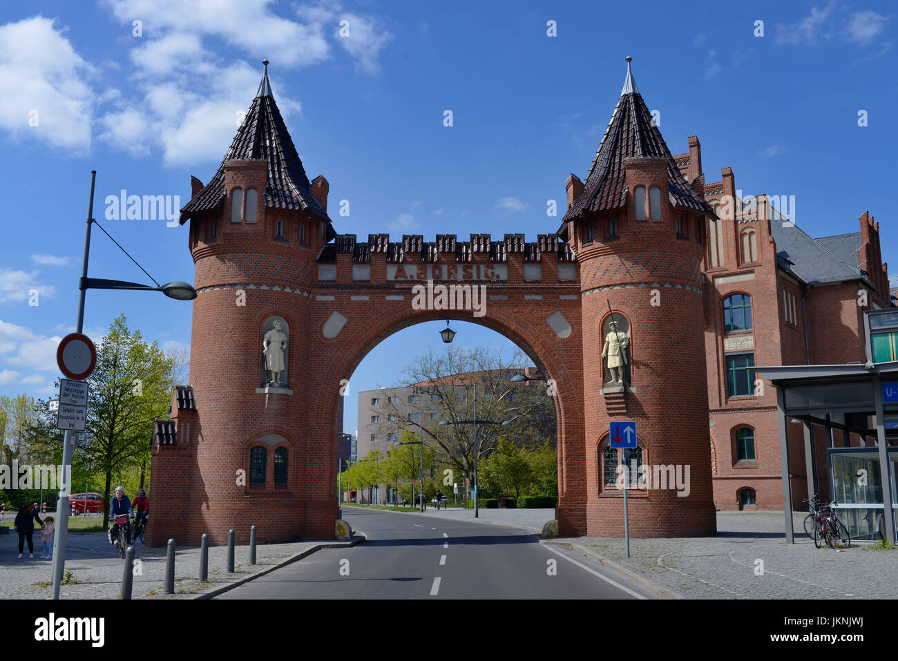 Borsigtor, Tegel, Dorf Reinicken, Berlin, Deutschland, Reinickendorf, Deutschland Stockfoto