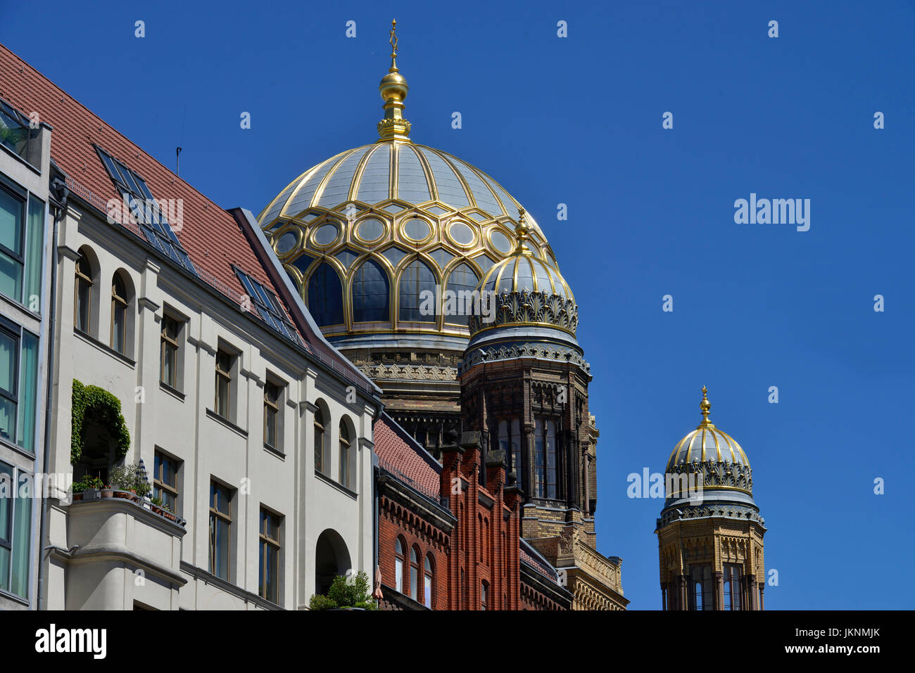 Synagoge, Oranienburger Straße, Mitte, Berlin, Deutschland, Synagoge, Oranienburger Straße, Mitte, Deutschland Stockfoto