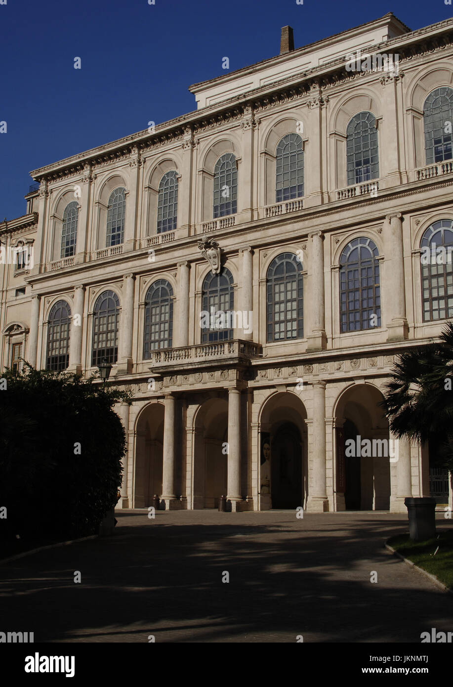 Italien. Rom. Barberini Palast. 17. Jahrhundert. Es beherbergt die Galleria Nazionale d ' Arte Antica. Stockfoto