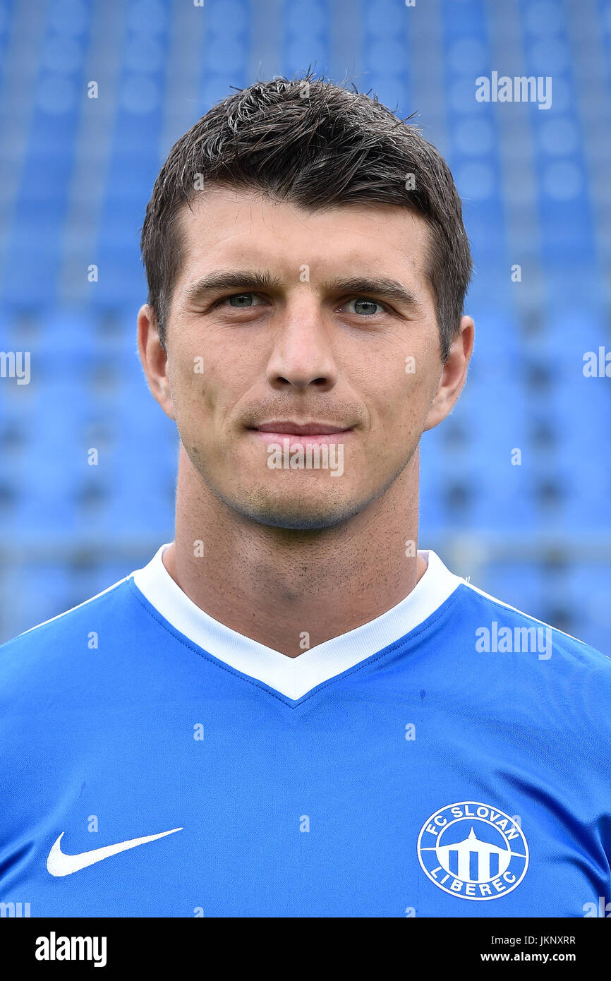 Liberec, Tschechische Republik. 24. Juli 2017. Ondrej Kudela Teams FC Slovan Liberec, Tschechische Fußball-Liga Saison 2017/2018. Bildnachweis: Radek Petrasek/CTK Foto/Alamy Live-Nachrichten Stockfoto