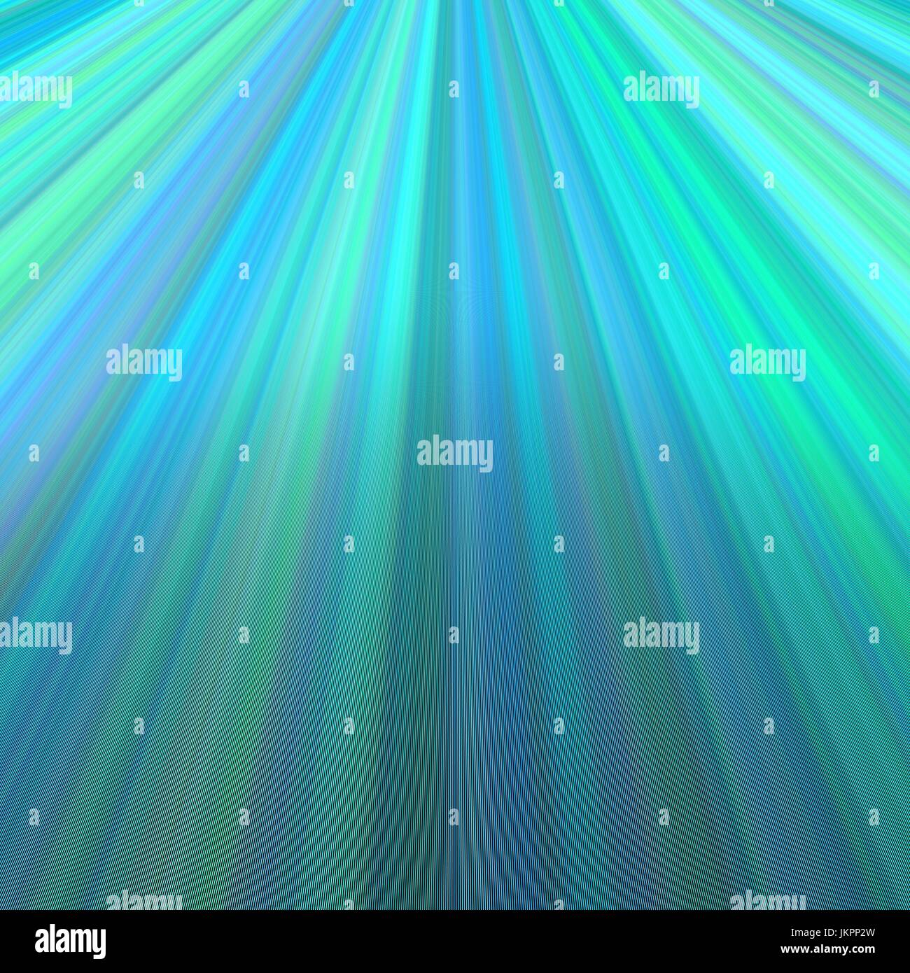 Ray hellen Hintergrund - Vektorgrafik aus Linien in blaugrünen Tönen Stock Vektor