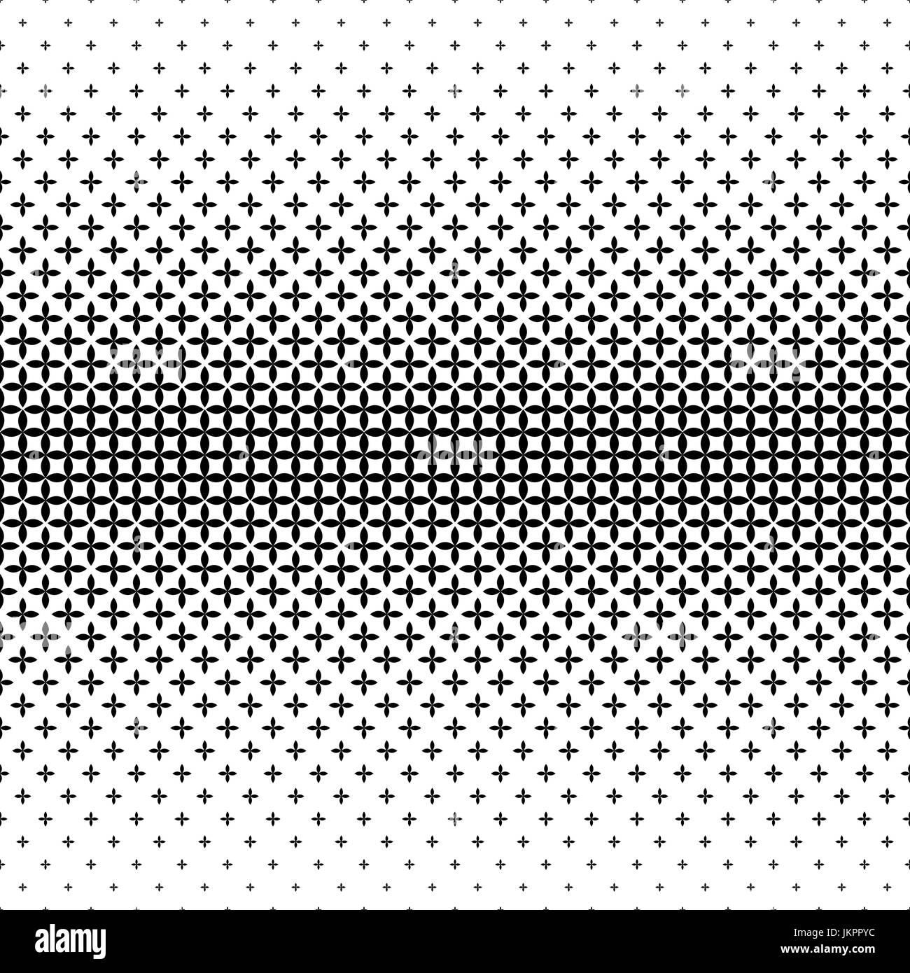 Monochrome geometrische Muster - abstrakten Hintergrund Vektorgrafik aus geschwungenen Formen Stock Vektor