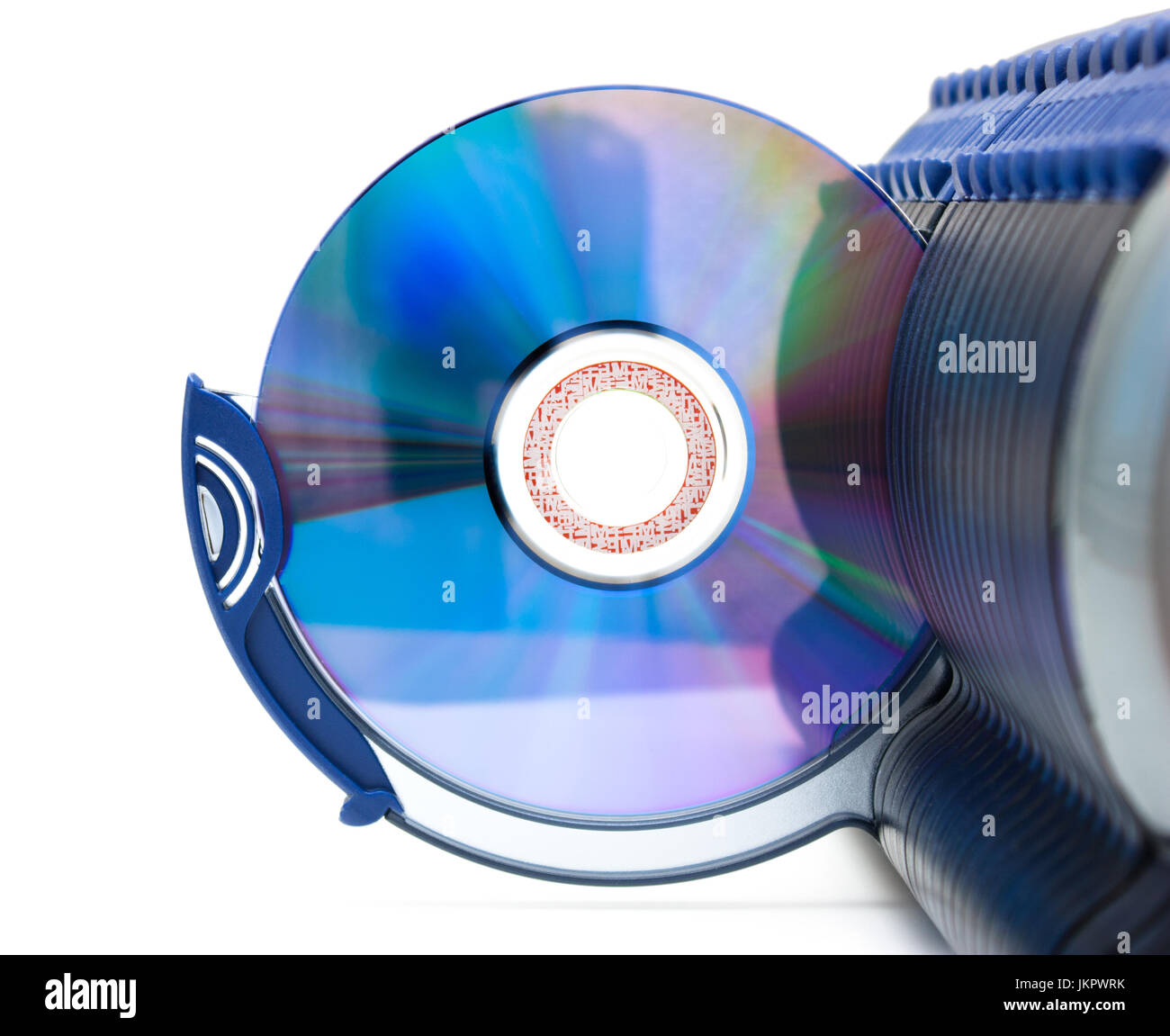 CD im Abschnitt öffnen der box Stockfoto