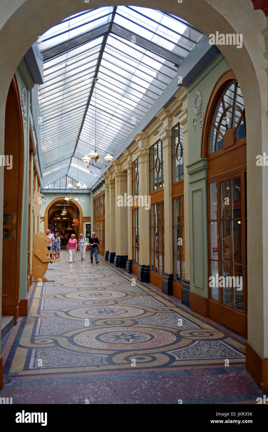 Paris, Frankreich, Galerie Vivienne, frühen Einkaufszentrum eröffnet 1823. Stockfoto
