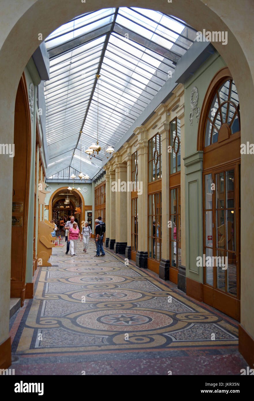 Paris, Frankreich, Galerie Vivienne, frühen Einkaufszentrum eröffnet 1823. Stockfoto