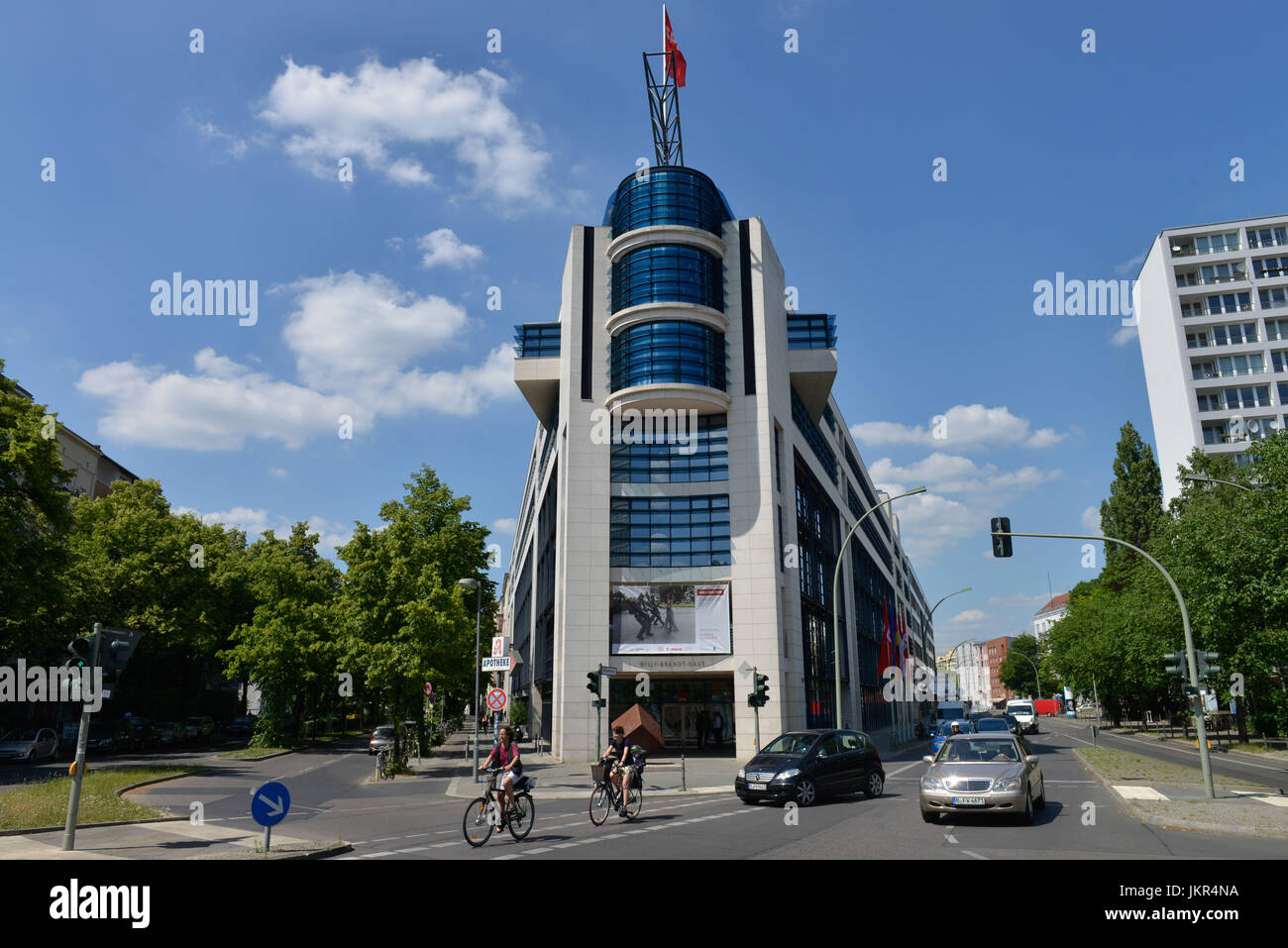 Willy Brandt-Haus, Wilhelmstraße, cross-Mountain, Willy-Brandt-Haus, Kreuzberg, Berlin, Germany, Deutschland Stockfoto