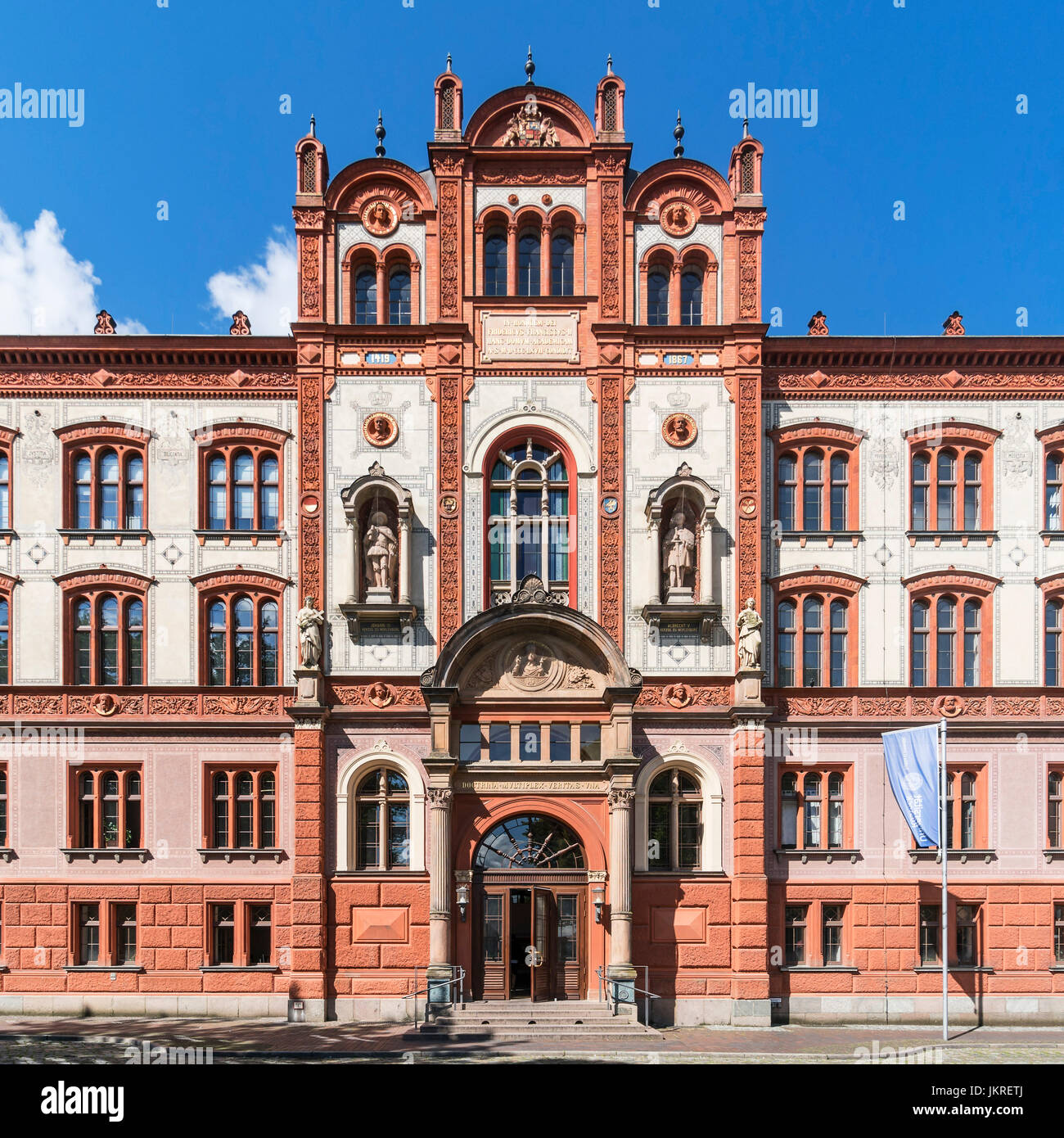 Universität Rostock, gegründet im Jahre 1419, Mecklenburg-Vorpommern, Stockfoto