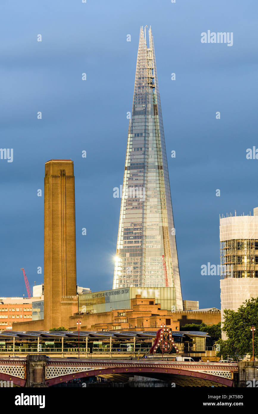 Der Shard London Abend Stockfoto