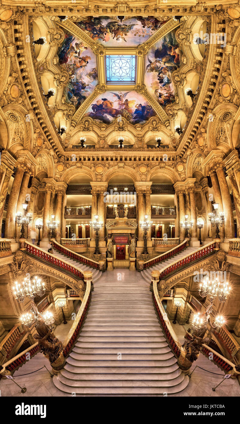 Oper Garnier Treppen Stockfoto