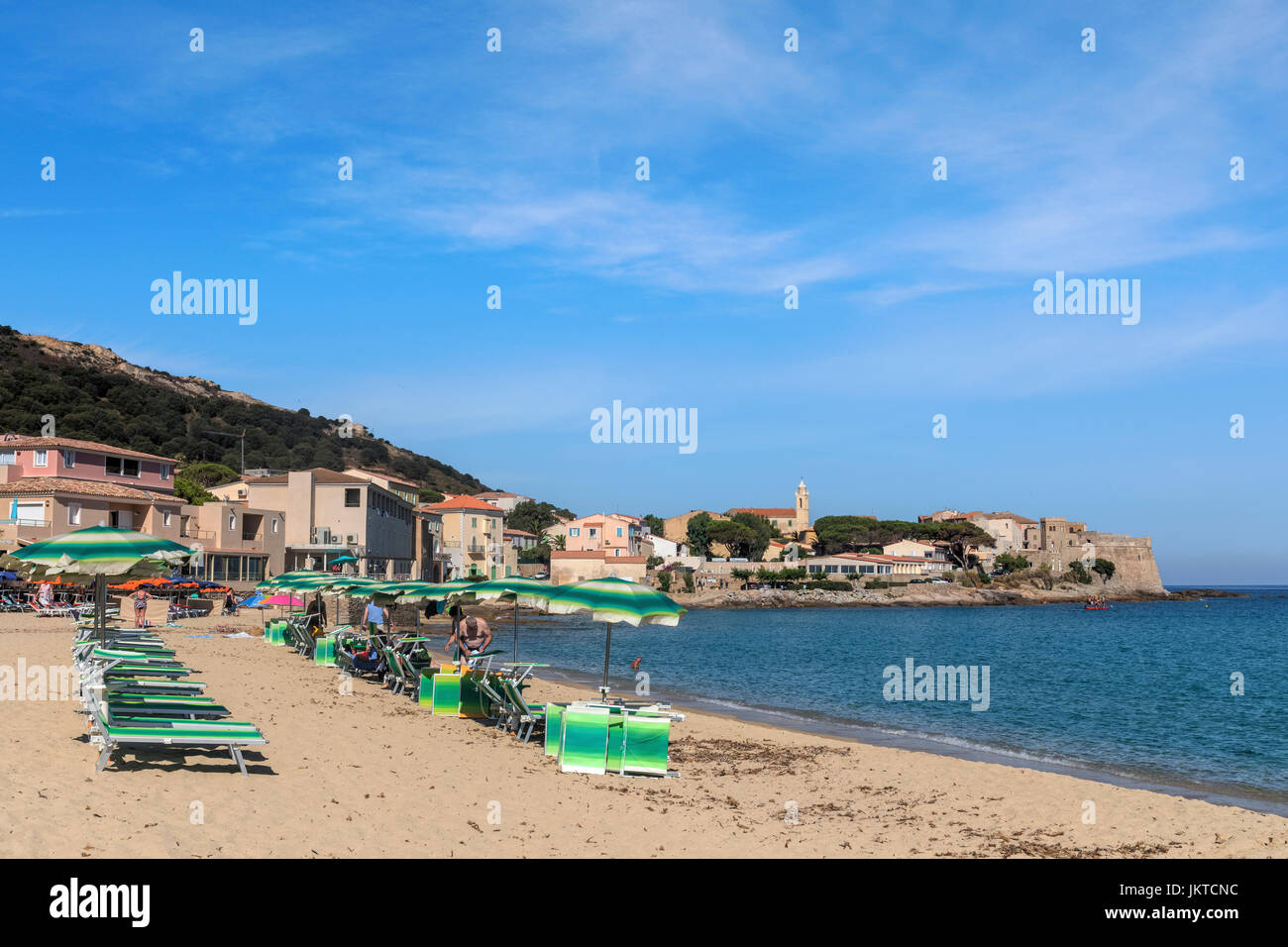 Algajola, Korsika, Balagne, Frankreich Stockfoto