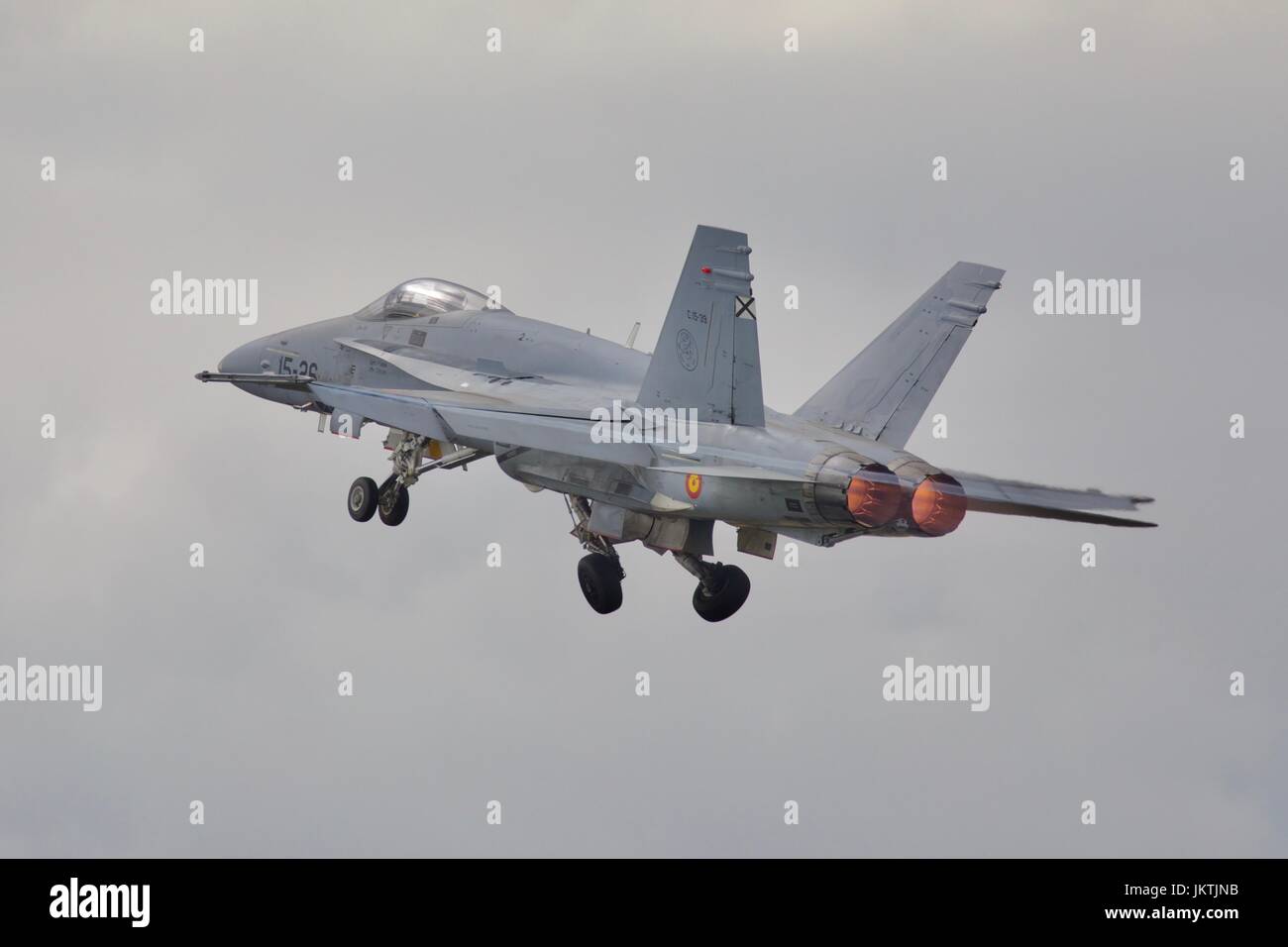 Spanische Luftwaffe EF-18 Uhr Hornet Stockfoto