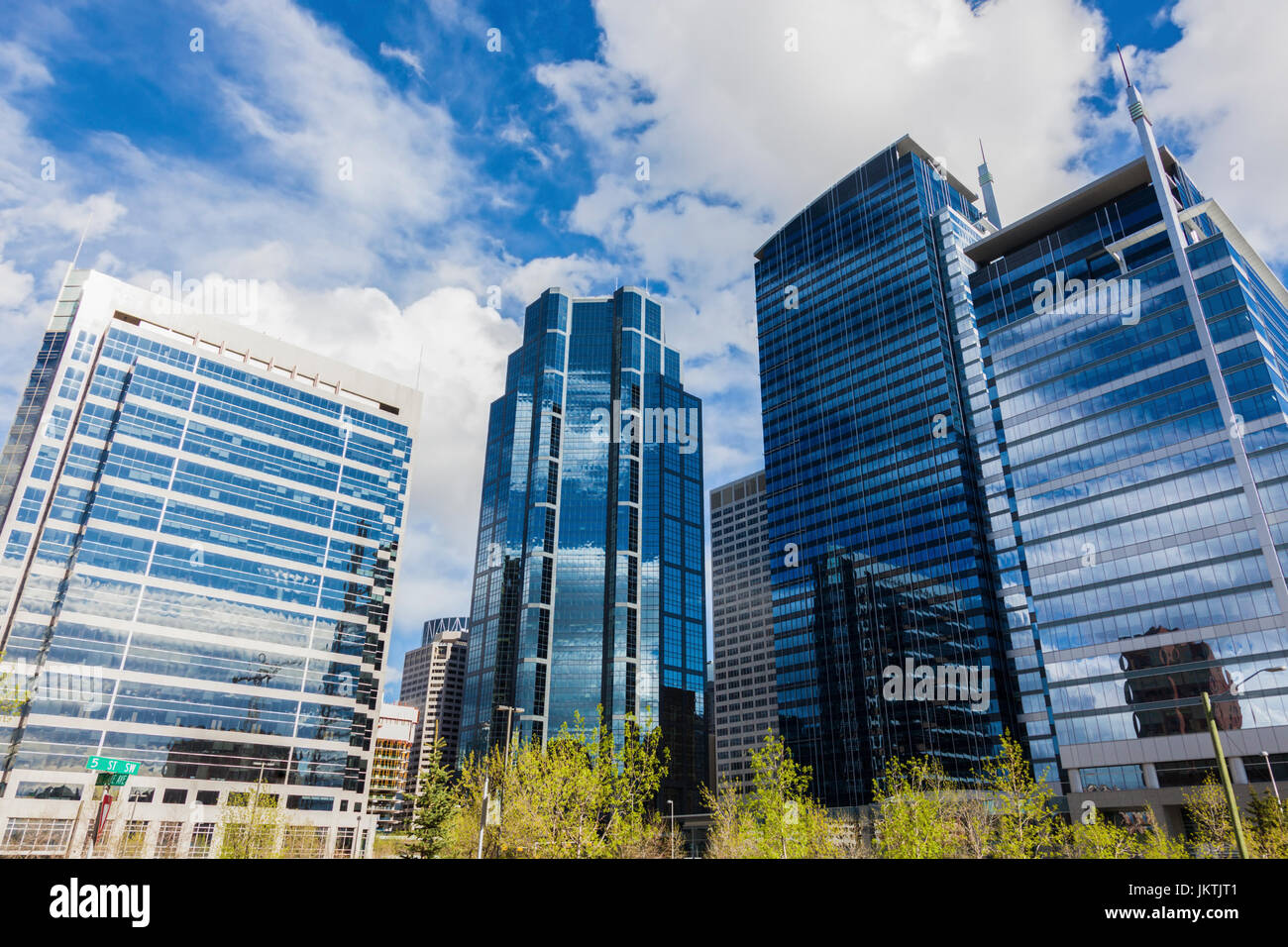 Calgary - Panorama der Stadt. Calgary, Alberta, Kanada. Stockfoto