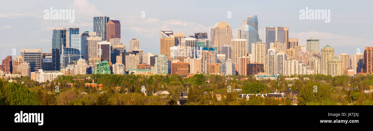 Calgary - Panorama der Stadt. Calgary, Alberta, Kanada. Stockfoto