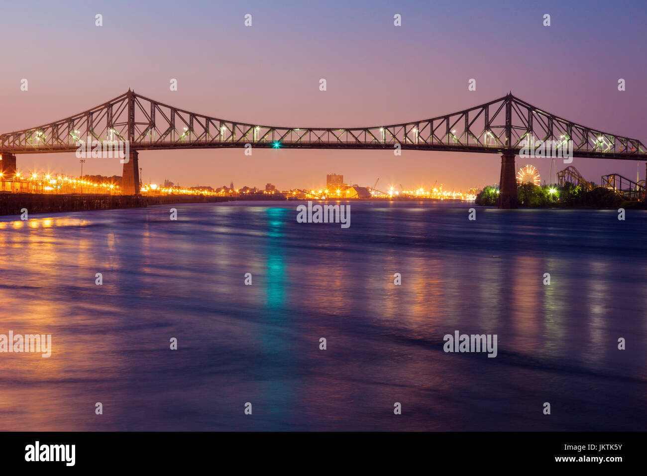 Jacques Cartier Brücke in Montreal. Montreal, Quebed, Kanada. Stockfoto