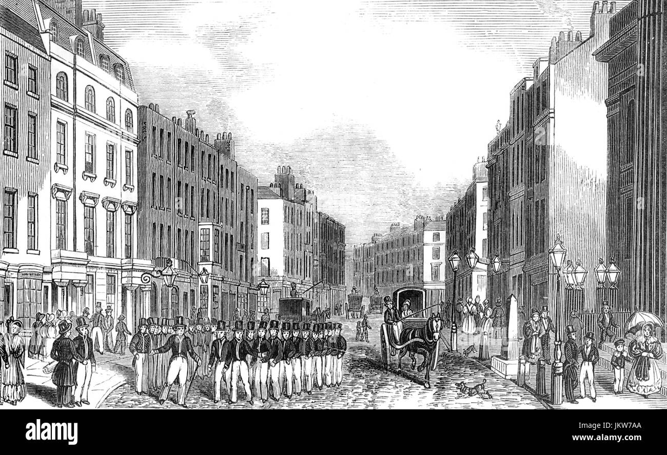 BOW STREET Polizei um 1830 Stockfoto