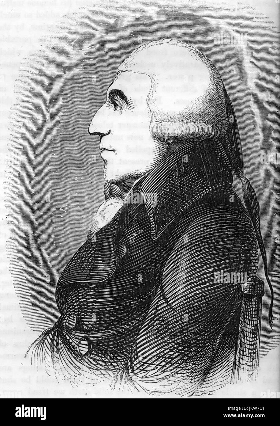 JOHN HOWARD (1726-1790) Englisch Gefängnis Reformer und Philanthrop Stockfoto