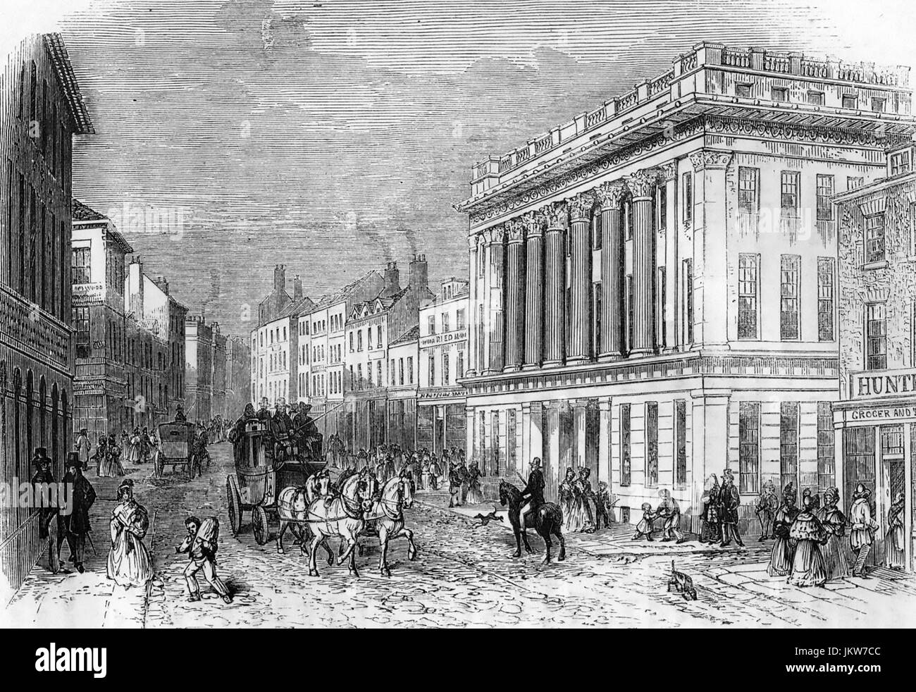 NEWCASTLE, England. Die Royal Arcade um 1850 Stockfoto