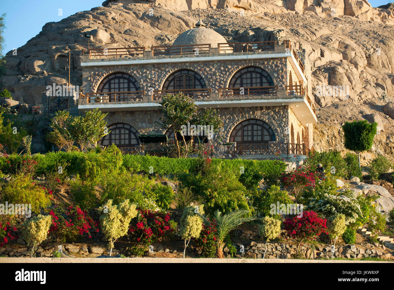 Aegypten, Assuan, Villa Stockfoto