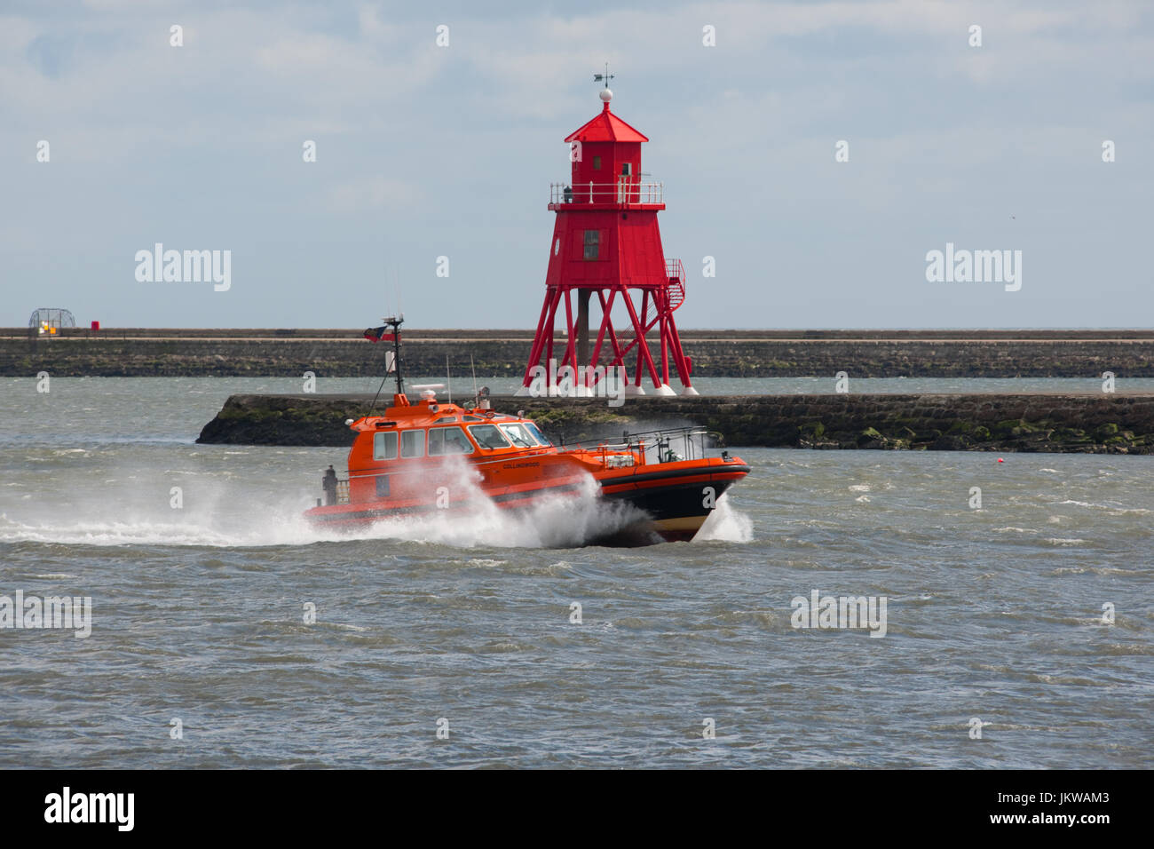 Rettungsboot in Tyneside Stockfoto