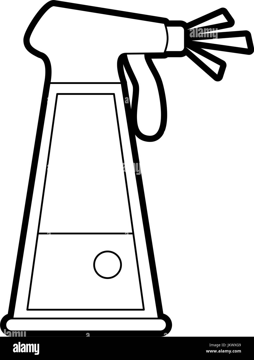 Wasser in Spray Flasche Symbolbild Stock Vektor