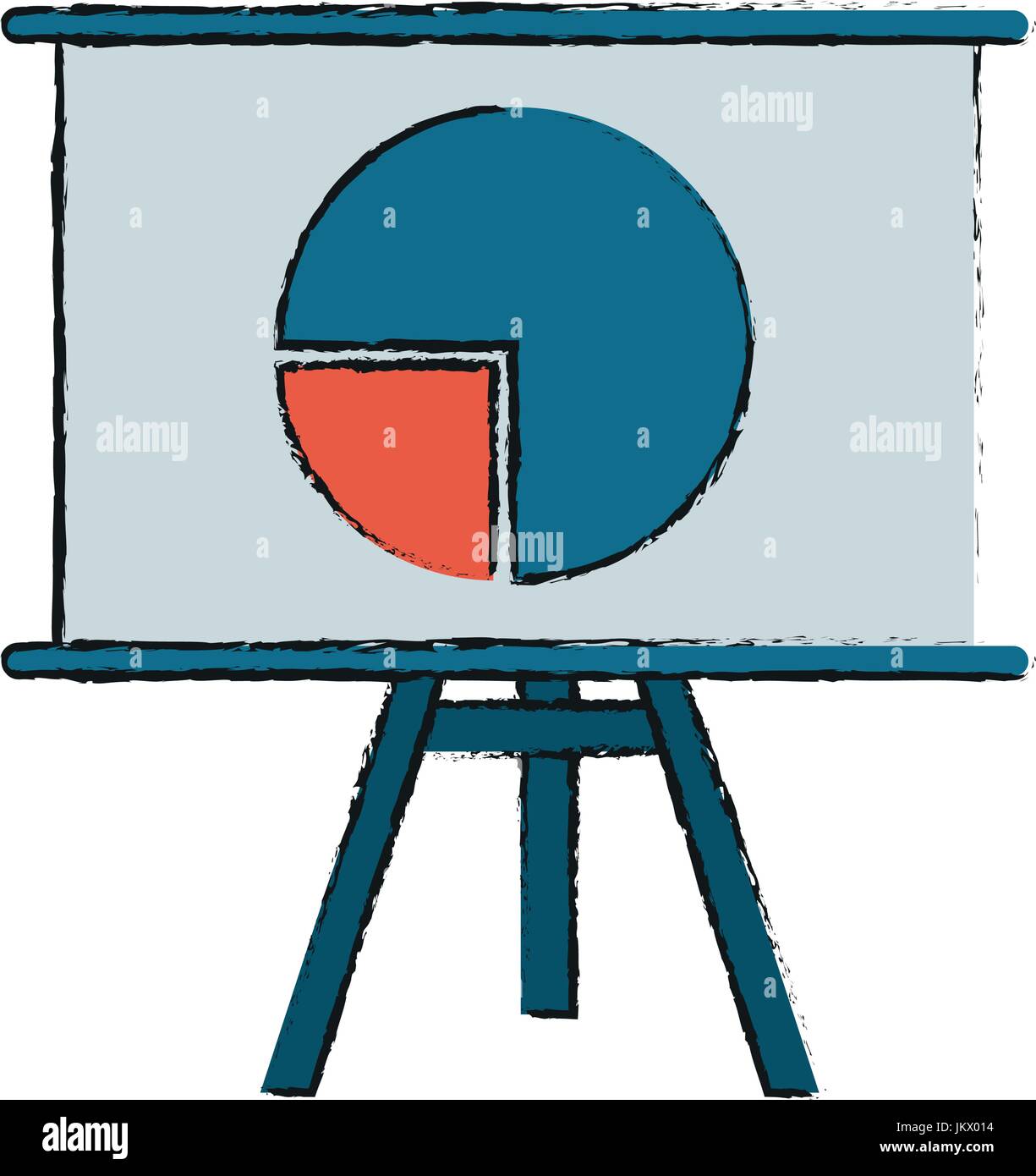 Kreisdiagramm-Vektor-illustration Stock Vektor