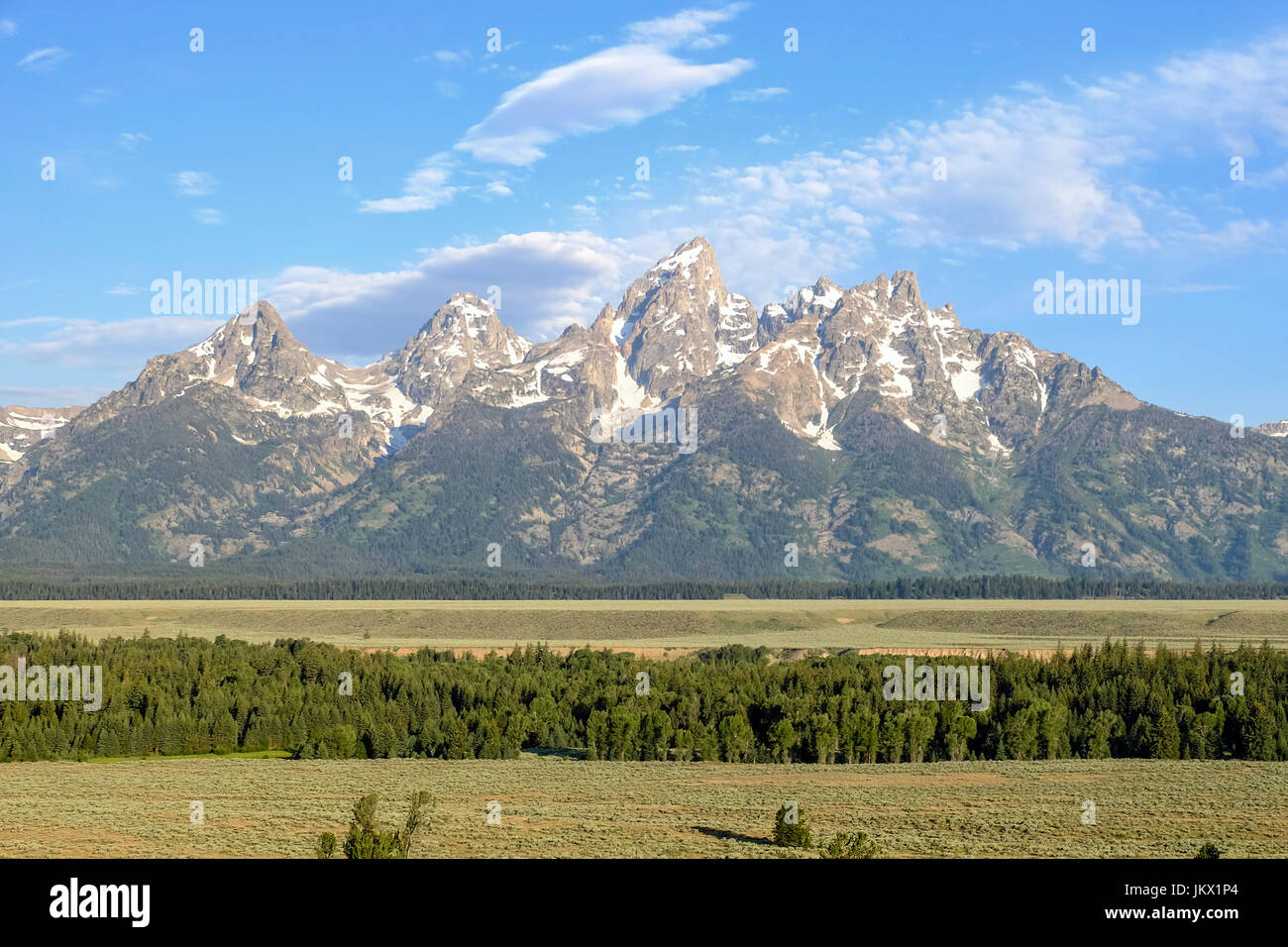 Grand Teton, nördlich von Jackson, Wyoming Stockfoto