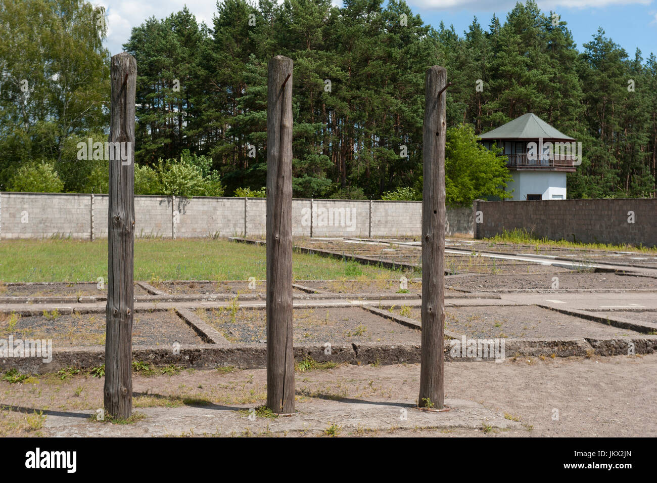Folter-Polen im KZ Sachsenhausen, Oranienburg, Deutschland Stockfoto