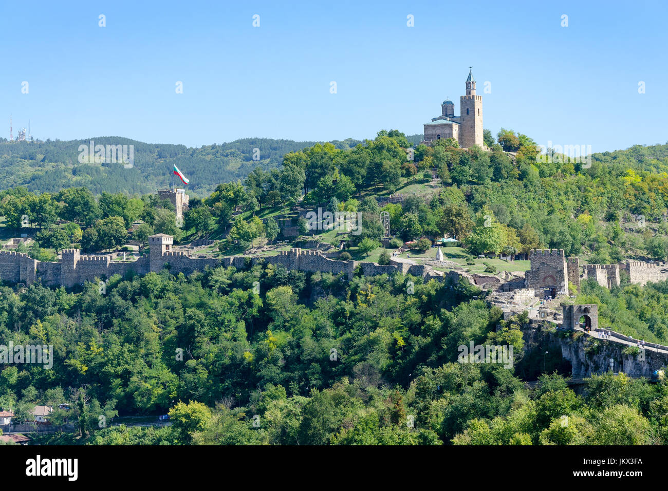 Tsarevets Hügel, Bulgarien Stockfoto