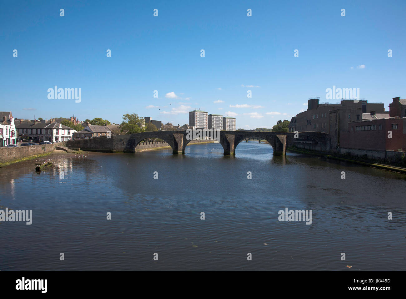 Der Fluss Ayr st Ayr Ayrshire south west Schottland Stockfoto