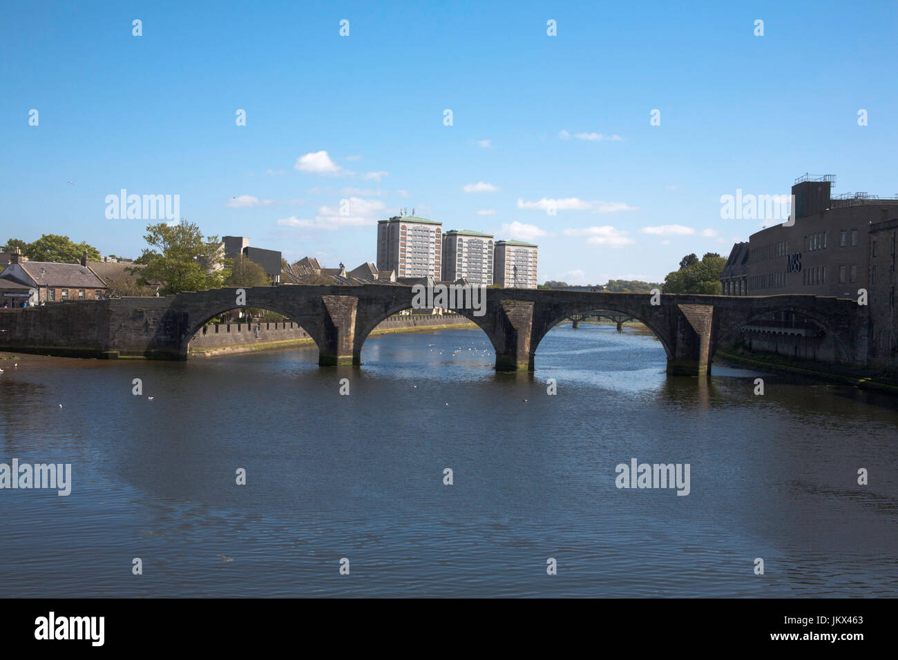 Der Fluss Ayr Ayr Ayrshire South West Scotland Stockfoto