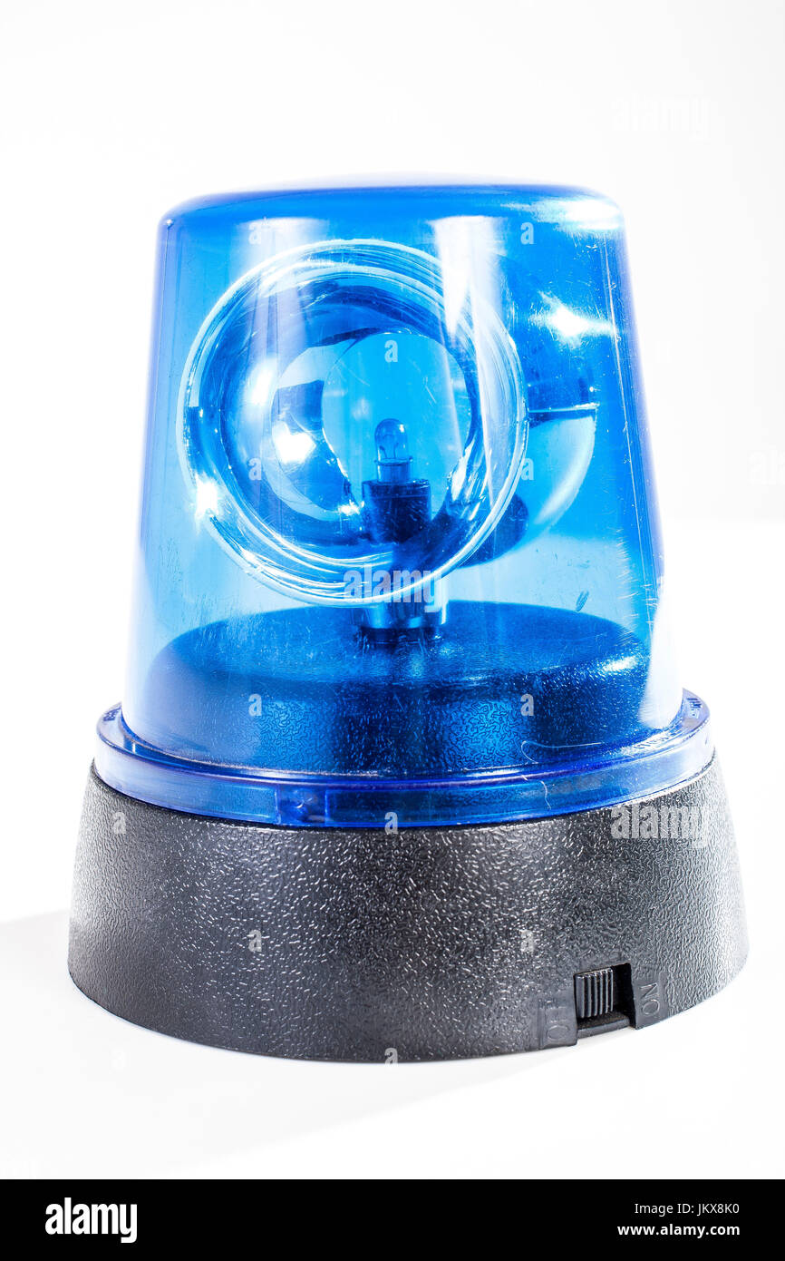 Blaue Polizei-Sirene stockfoto. Bild von anhalten, militärisch - 42234728