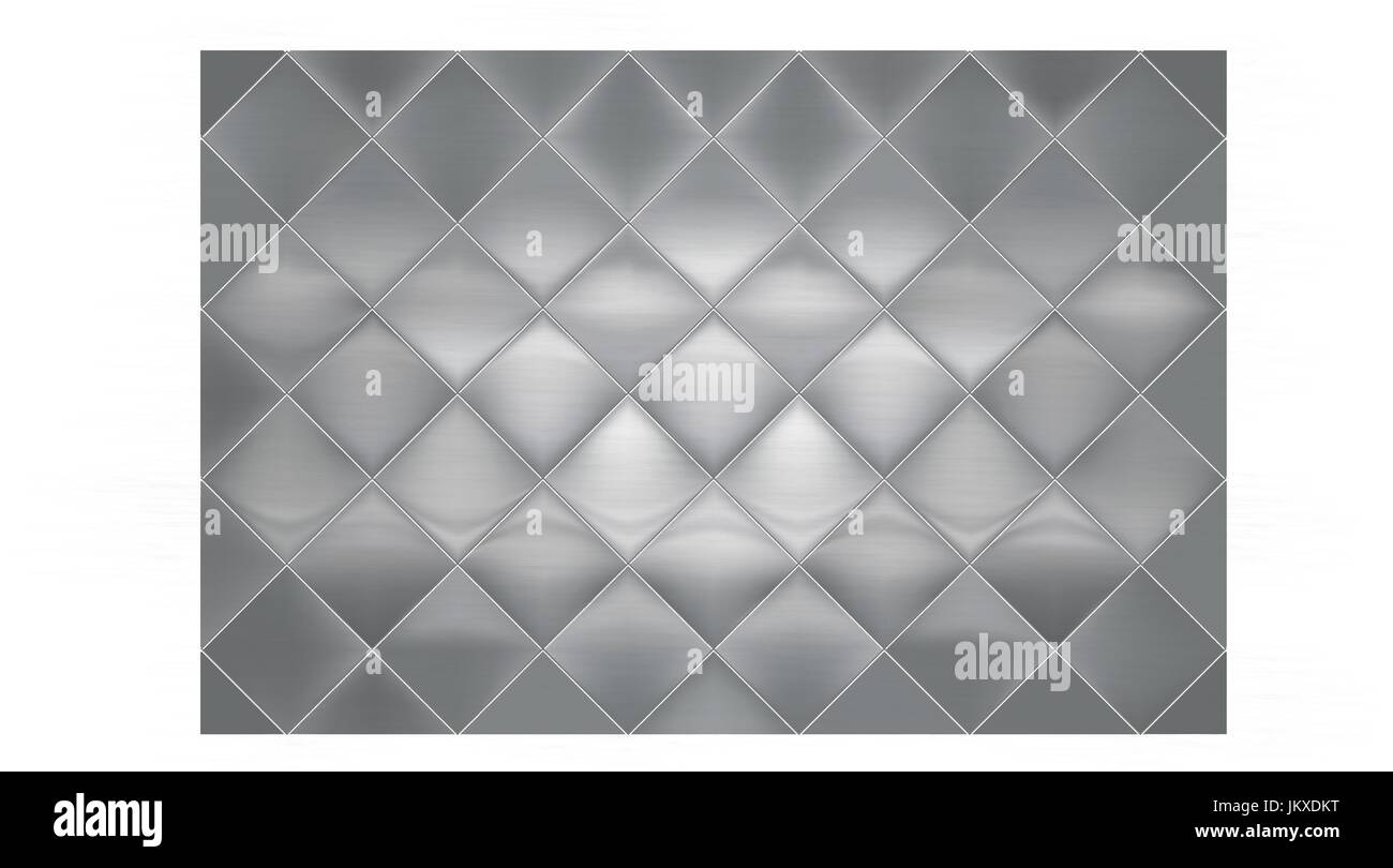 Diamant Fliesen Boden, Platte, Aluminium, Edelstahl Blatt Wand, Wand, Stock Vektor