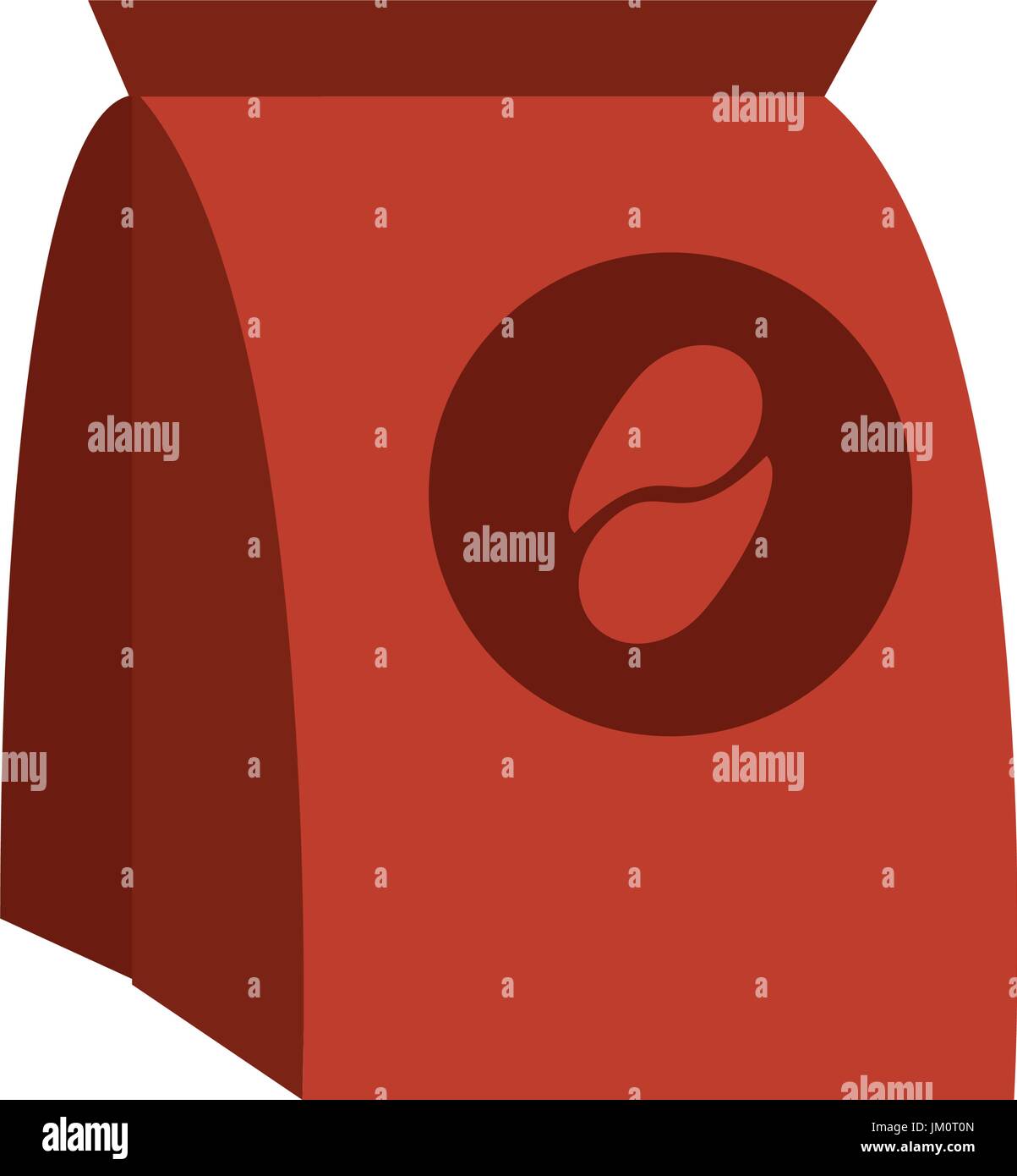 Packung Kaffee in Papiertüte Stock Vektor