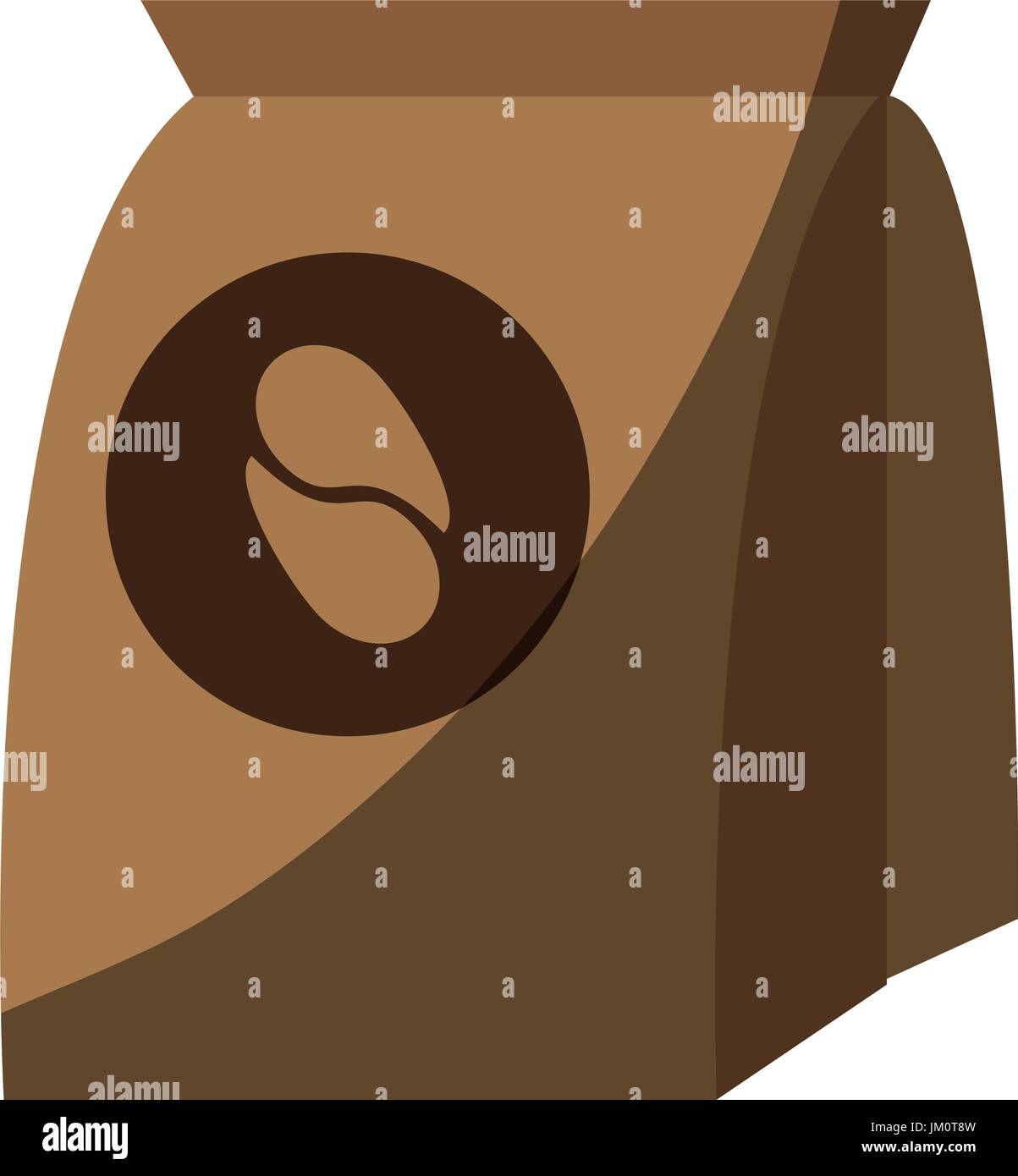 Packung Kaffee in Papiertüte Stock Vektor