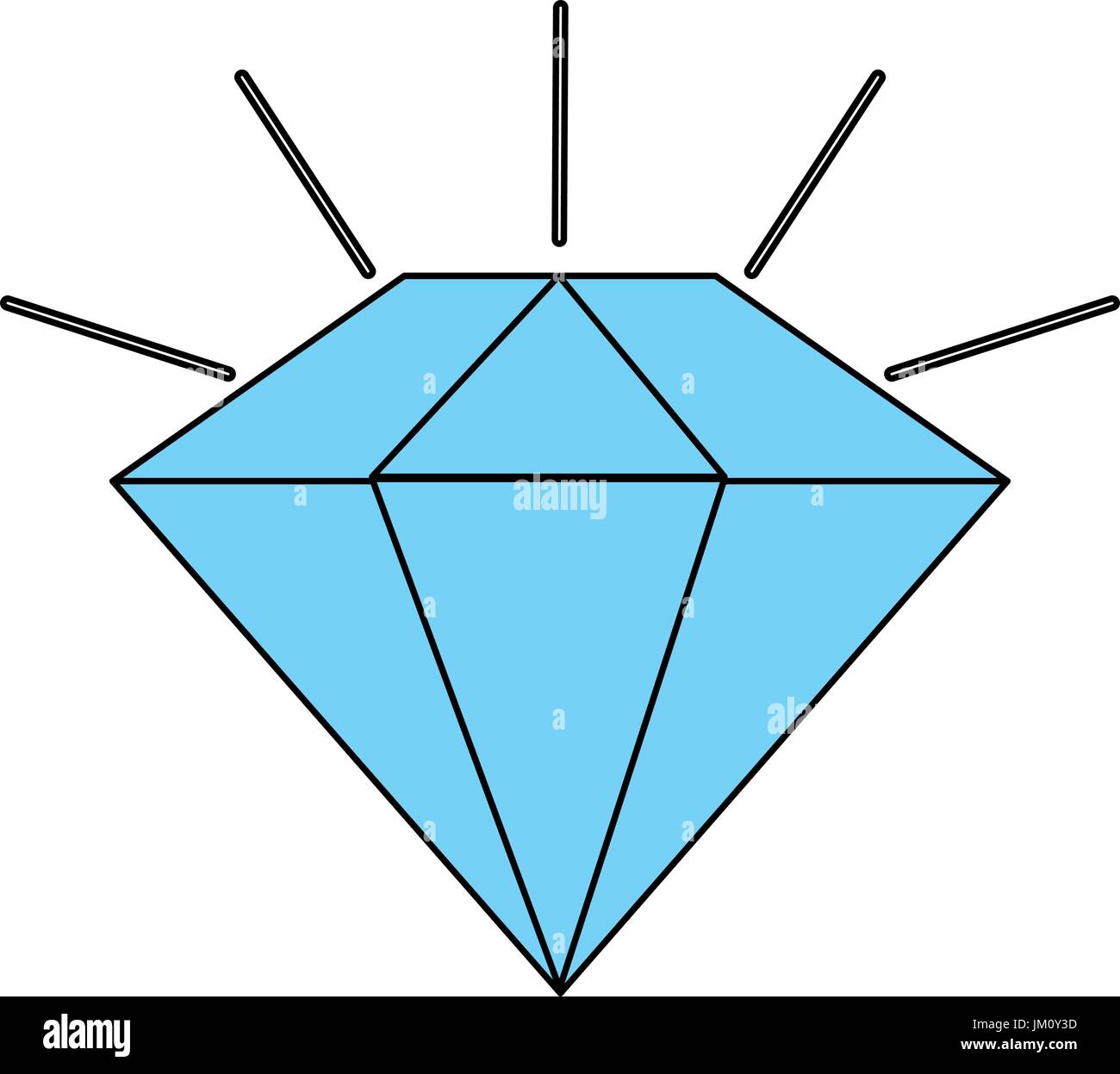 Diamant Stein cartoon Stock-Vektorgrafik - Alamy