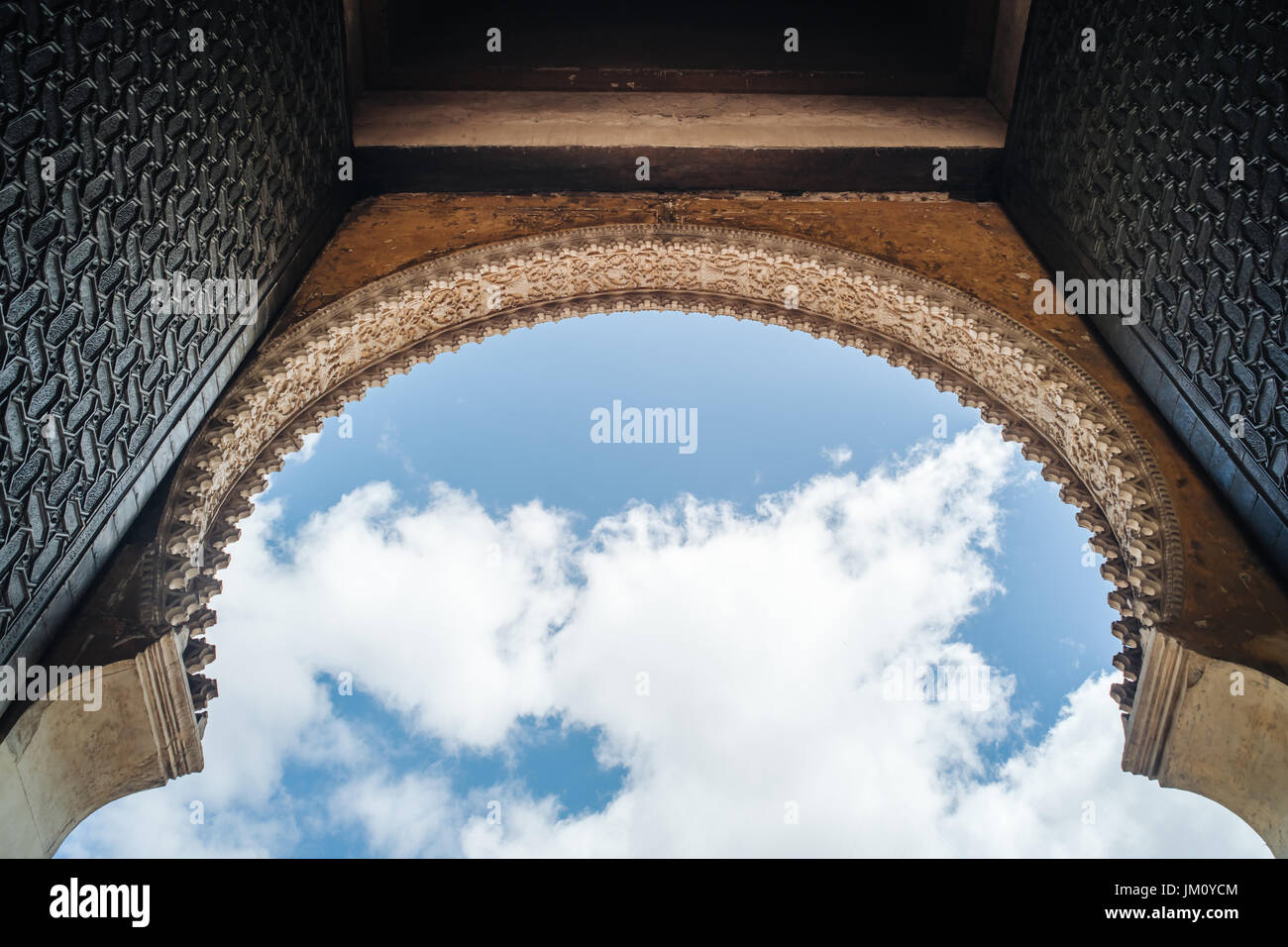Detail einer wunderbare typisch maurischen Architektur Stockfoto