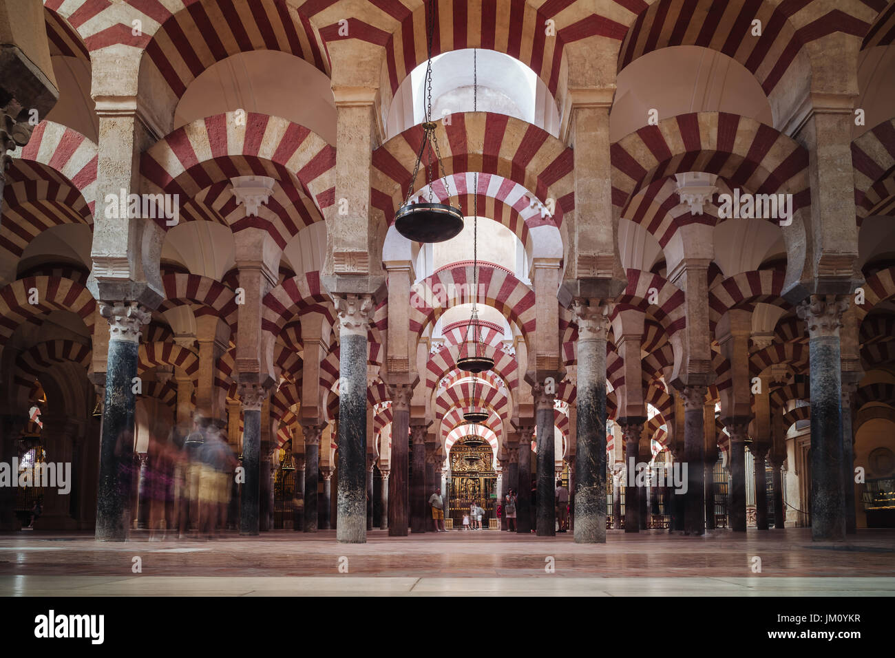 Wunderbare maurische Architektur in Córdoba, Andalusien, Spanien Stockfoto