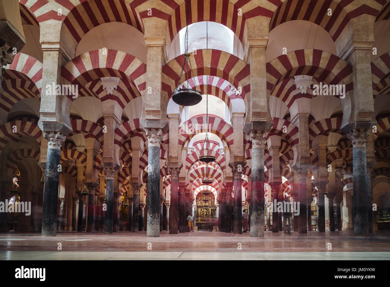 Wunderbare maurische Architektur in Córdoba, Andalusien, Spanien Stockfoto