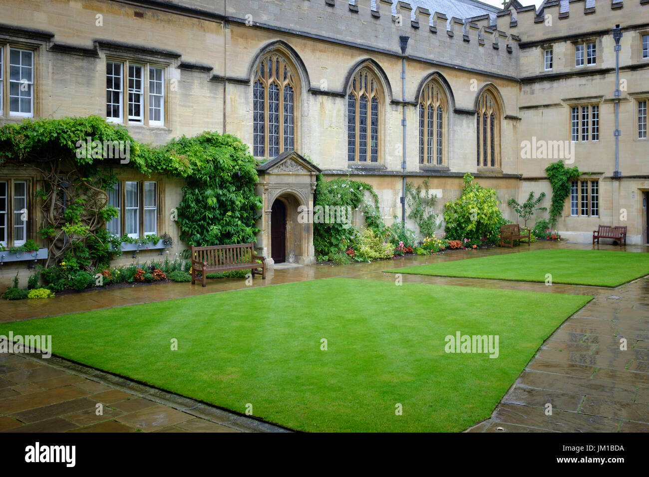Jesus College der Universität Oxford Stockfoto