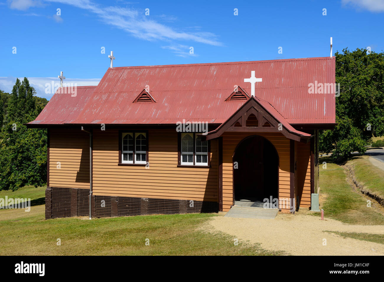 St. Davids Kirche in Port Arthur historische Stätte (ehemaliger Sträfling Siedlung) auf der Tasman-Halbinsel in Tasmanien, Australien Stockfoto