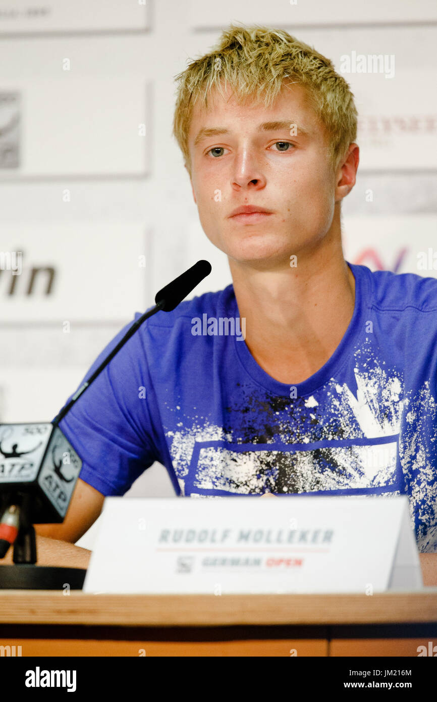 Hamburg, Deutschland, 25. Juli 2017: 16 Jahre alt Tennisspieler Rudolf Molleker während der deutschen Open-2017 am Hamburger Rothenbaum. Bildnachweis: Frank Molter/Alamy Live-Nachrichten Stockfoto