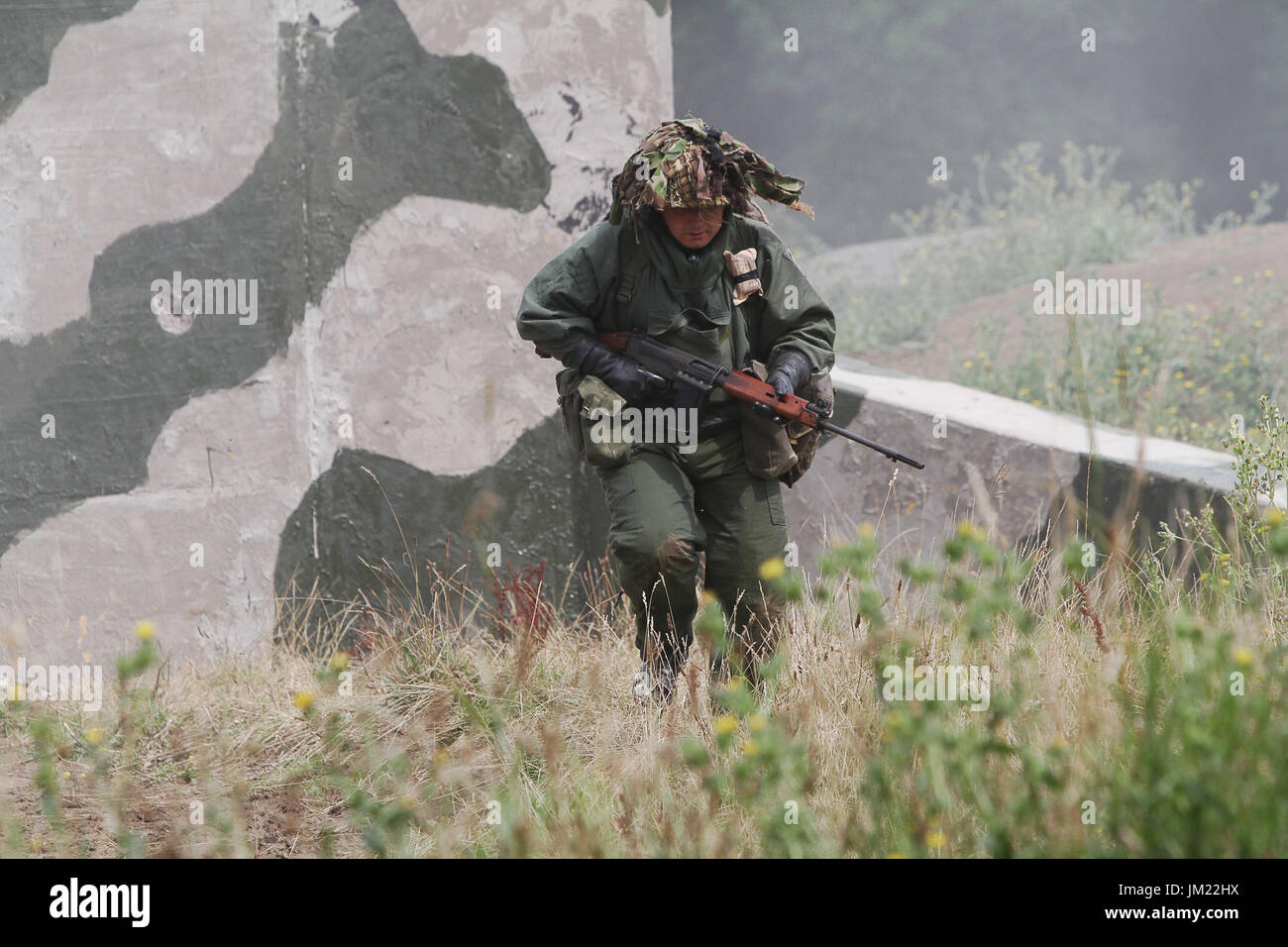 21. Juli 2014 - Paddock Wood, Kent, UK - Re-enactment auf den Krieg und Frieden-Revival auf Hop Farm in Paddock Wood Kent UK 26.07.2017 (Kredit-Bild: © Theodore Liasi über ZUMA Draht) Stockfoto
