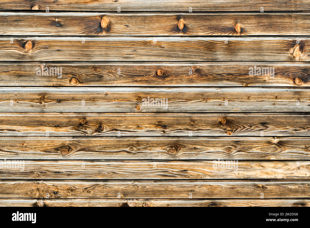 Natürliche braune Scheune Holz Wand. Holz- strukturierten Hintergrund Muster. Stockfoto