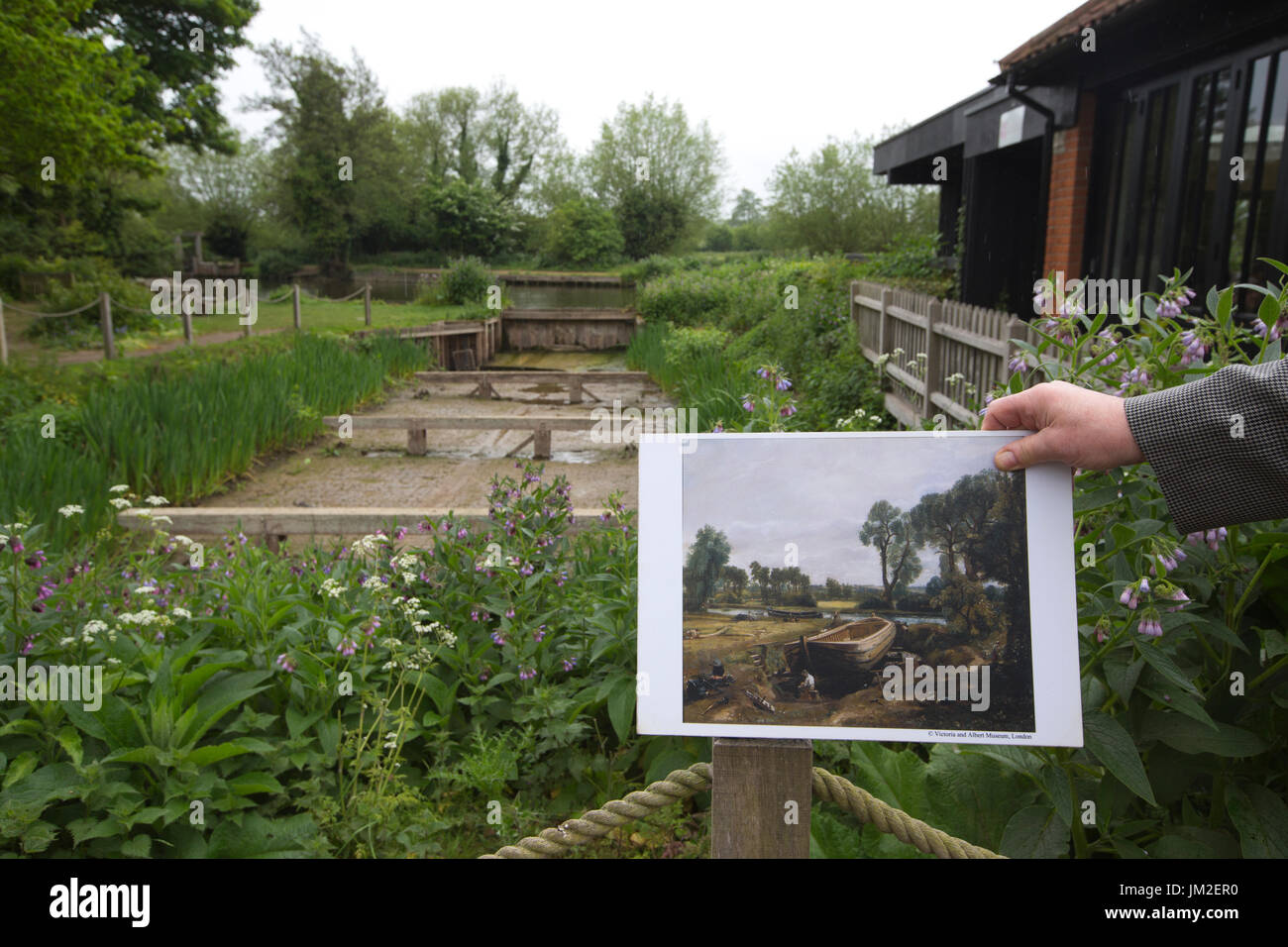 East Bergholt Dorf, Suffolk, Geburtshaus des Malers John Constable, Grieskirchen Bezirk, Stour Valley, Suffolk, England, Vereinigtes Königreich Stockfoto