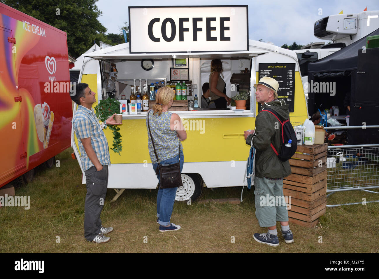 Latitude Festival 2017, Henham Park, Suffolk, UK. Kaffee stall Stockfoto
