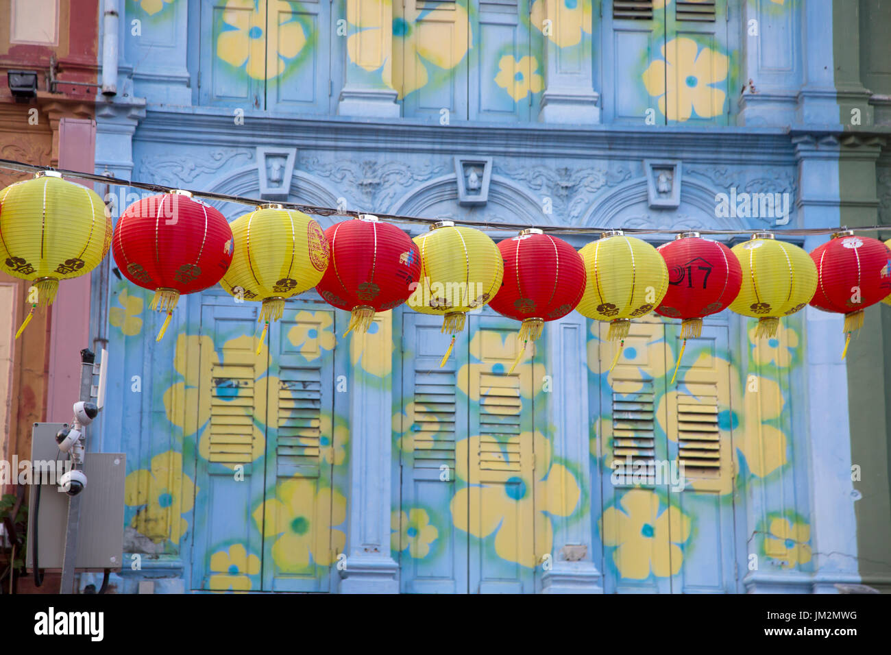 Lampions in Pagoda Street, Chinatown Stockfoto