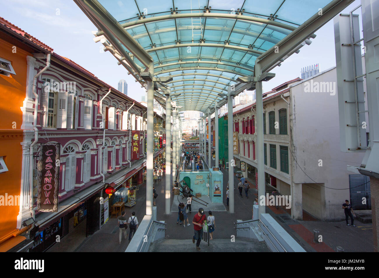 Pagoda Street in Chinatown Stockfoto