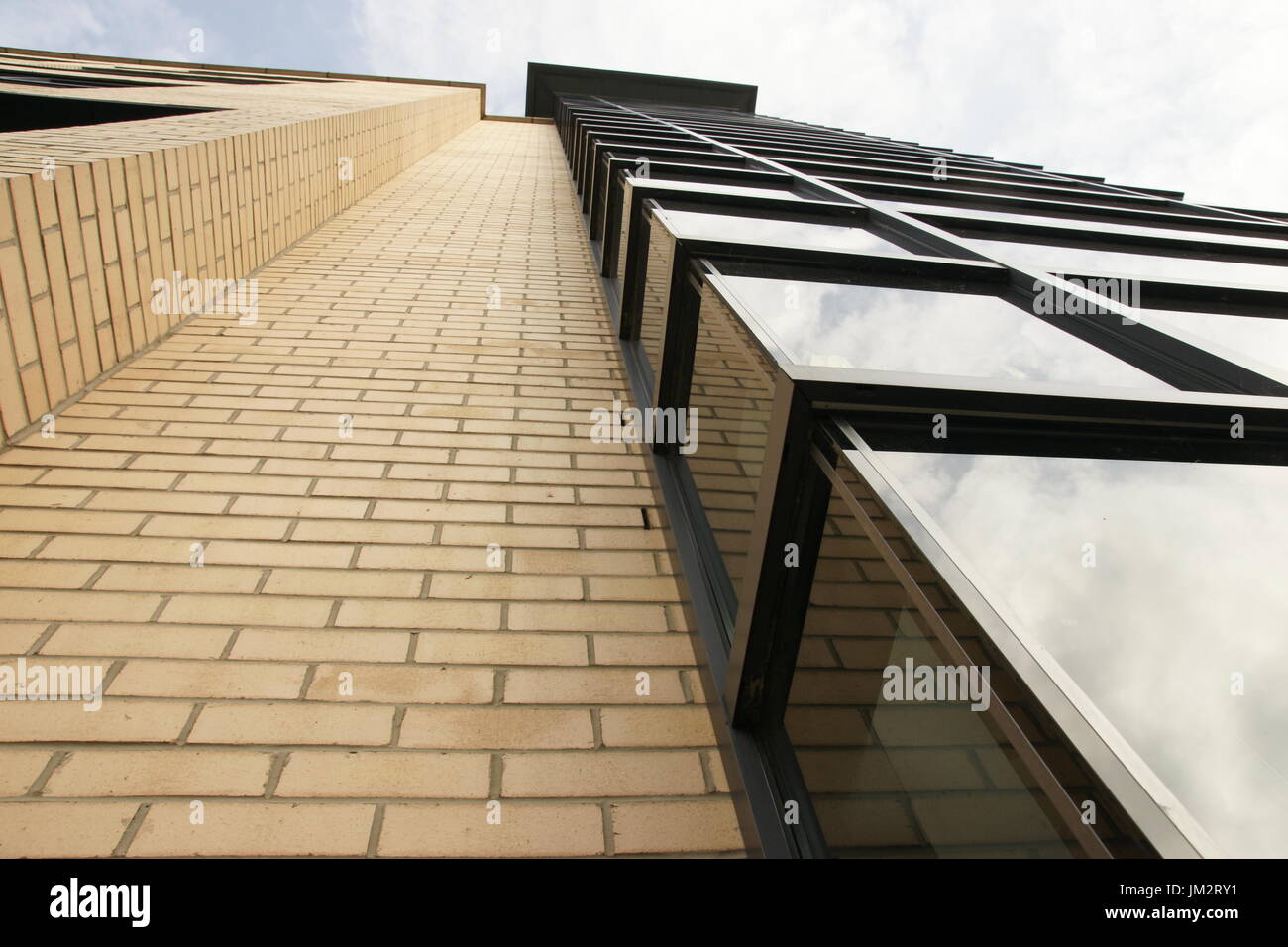 Stadtleben, modernen Hochhaus Appartementhaus York, Yorkshire Stockfoto