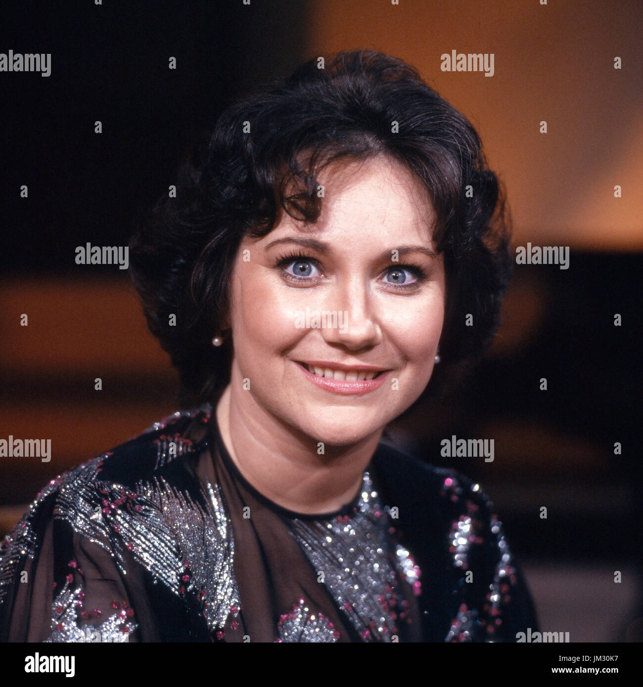 Amerikanische Opernsängerin Cheryl Studer, Deutschland 1980er Jahre. Amerikanischen Opernsängerin Cheryl Studer, Deutschland der 80er Jahre. Stockfoto