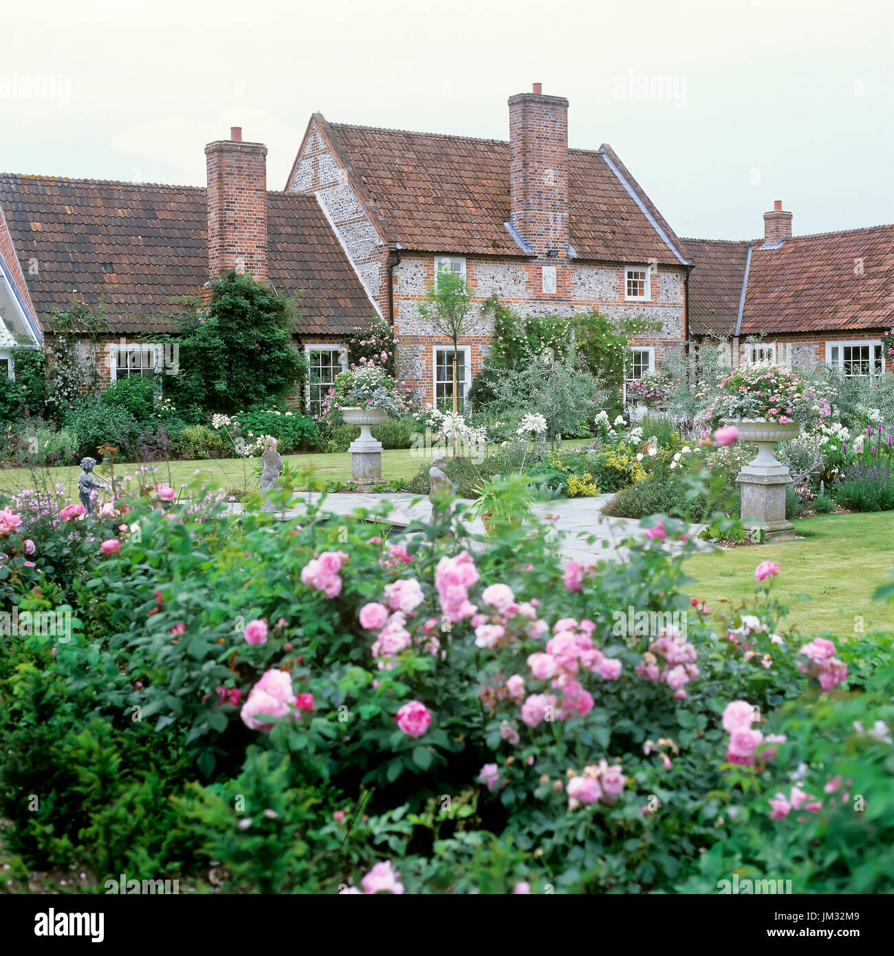 Im georgianischen Stil Garten Stockfoto